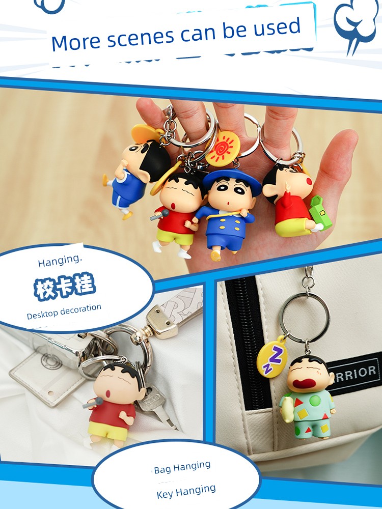 Crayon Xiaoxin 3D Doll Keychain