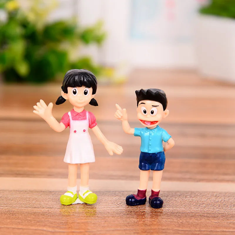 Doraemon Family Portrait PVC Action Figures