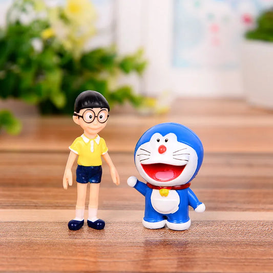 Doraemon Family Portrait PVC Action Figures